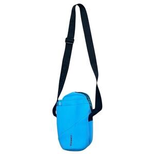 Corkcicle Water Bottle Sling Black Strap Bag Crossbody Holder Blue Neoprene